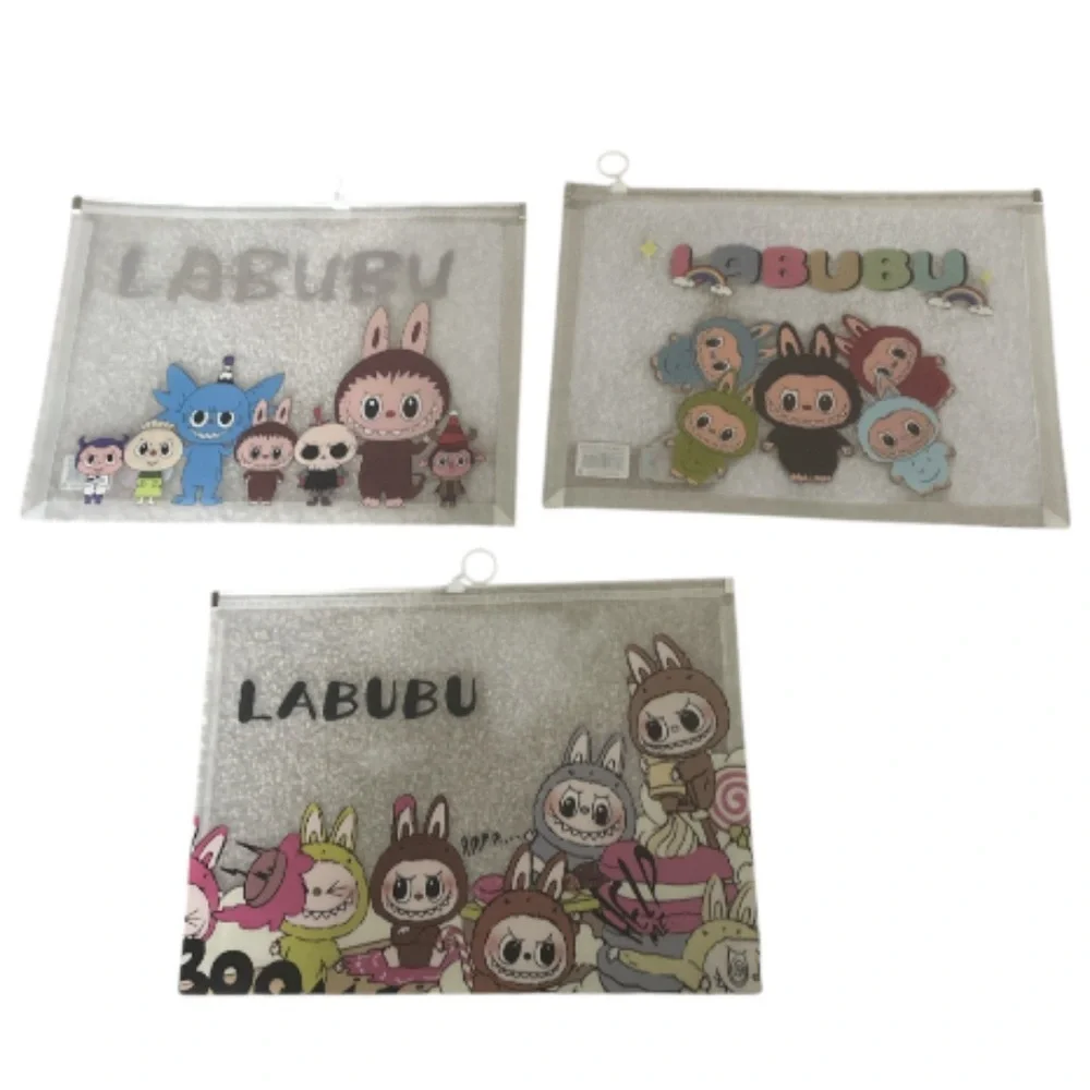 Labubu Clear Plastic Document Folder